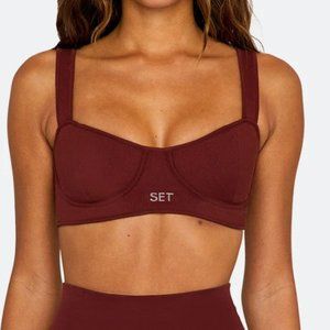 Set Active SCULPTFLEX CONTOUR BRA - MAROON BELLS, M